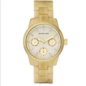 MICHAEL KORS WOMEN'S HORN CRYSTAL WATCH MK…